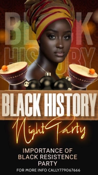 Black history month Instagram-verhaal template