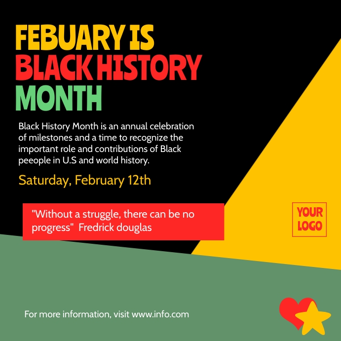 Modèle Du Mois de L'histoire Des Noirs | PosterMyWall