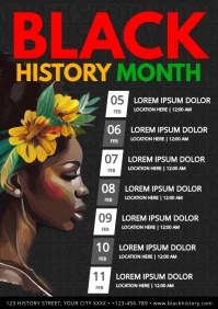 Black History Month A4 template