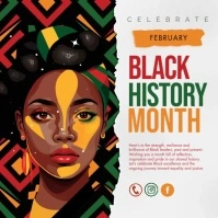 Black History Month Cuadrado (1:1) template