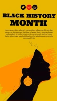 Black History Month Youtube Short template