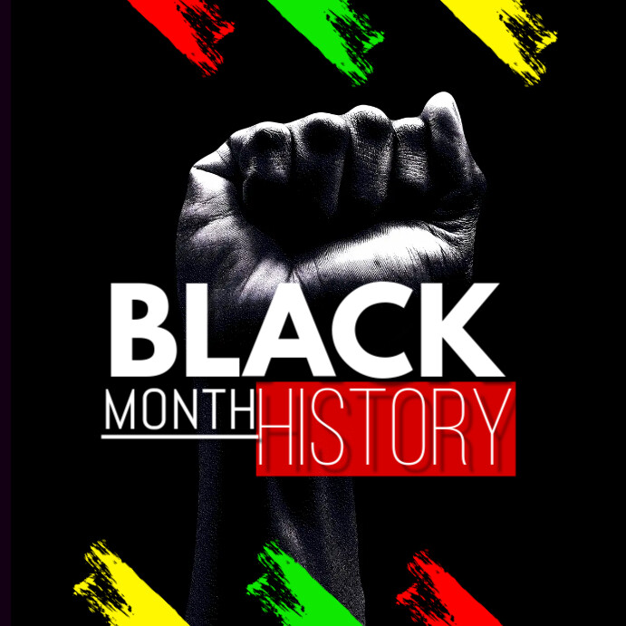 black history month Instagram-Beitrag template