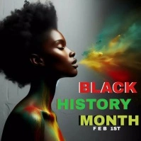 Black History Month Instagram 帖子 template