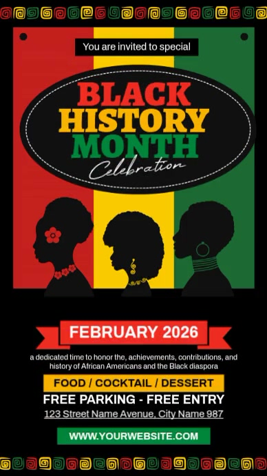 Black History Month Celebration Template | PosterMyWall