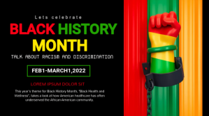 Negro Black History Month Pos Twitter Template
