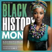 black history month,juneteenth Quadrat (1:1) template