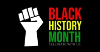 Black history month Facebook Event Cover template