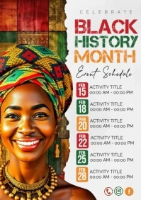Black History Month A4 template