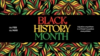 BLACK HISTORY MONTH Ekran reklamowy (16:9) template