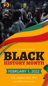 Black History month digital signage template