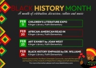 Black History Month Event A4 template