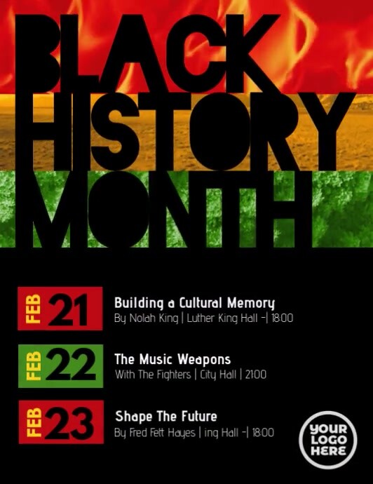 Black History Month Event Flyer Template PosterMyWall