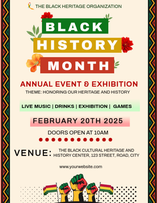 Black History Month Event Template | PosterMyWall