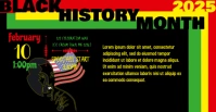 Black History Month FB Couverture d'événement Facebook template