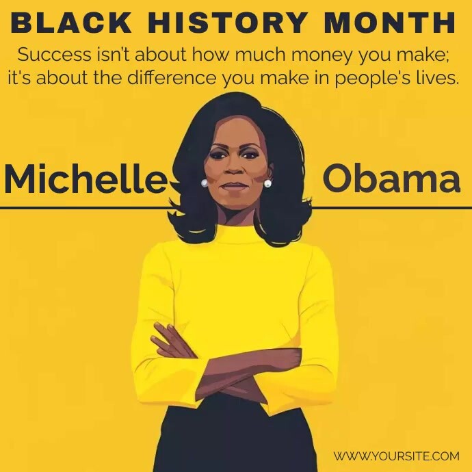 Obama Flyer Copy of black history month flyer, ig post, obama | PosterMyWall