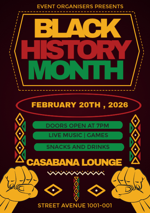 Black History Month Flyer A3 Template | PosterMyWall