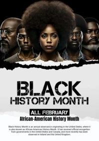 Black History Month Flyer A2 template