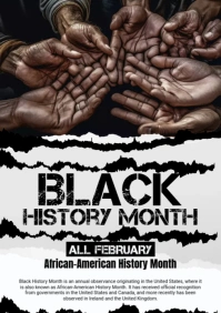 Black History Month Flyer A1 template