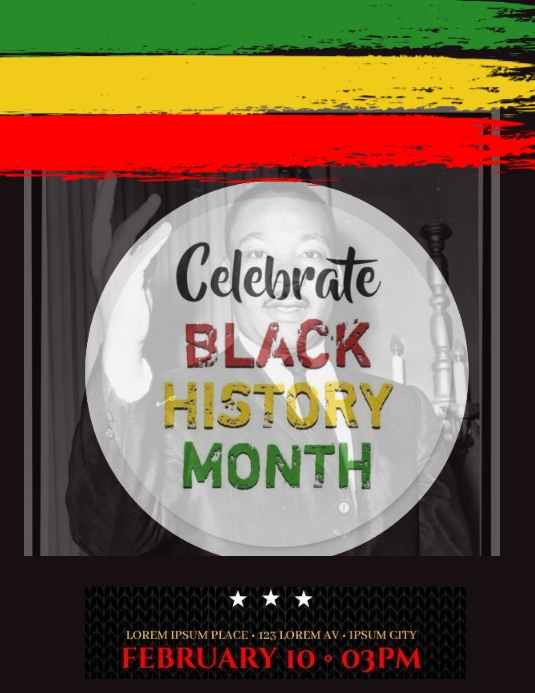 BLACK HISTORY MONTH FLYER DESIGN Template PosterMyWall