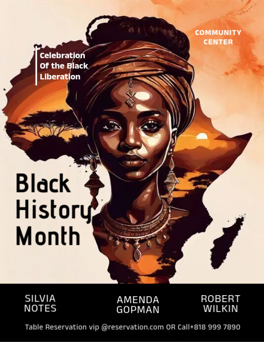 BLACK HISTORY MONTH FLYER DESIGN Template PosterMyWall