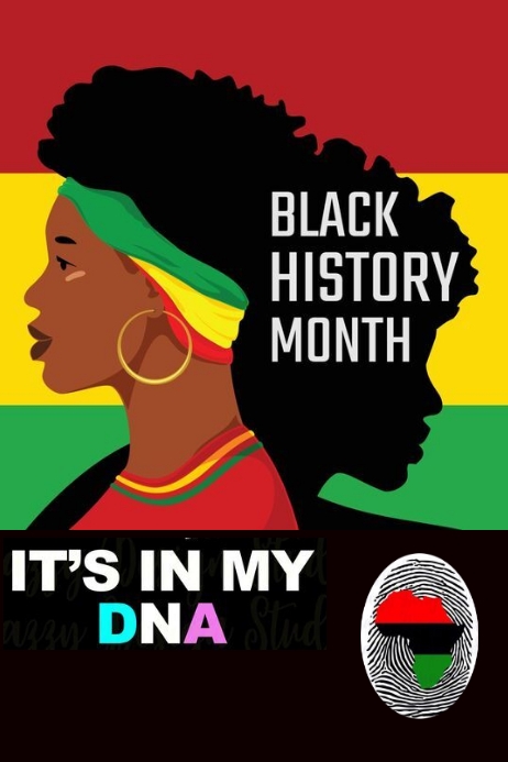 BLACK HISTORY MONTH FLYER DESIGN Plakkaat template