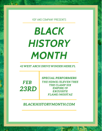 BLACK HISTORY MONTH FLYER DESIGN Template | PosterMyWall