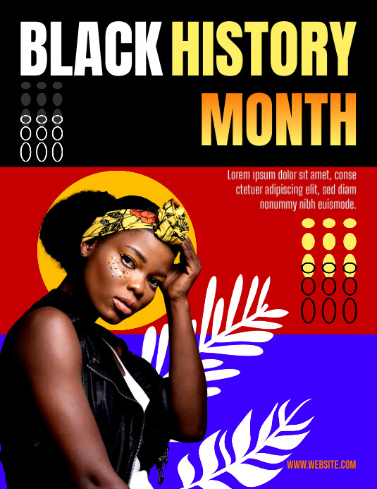 BLACK HISTORY MONTH FLYER template