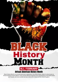 Black History Month Flyer A2 template