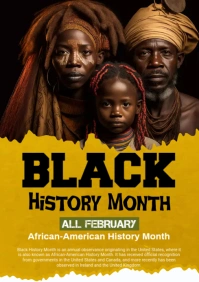 Black History Month Flyer A2 template