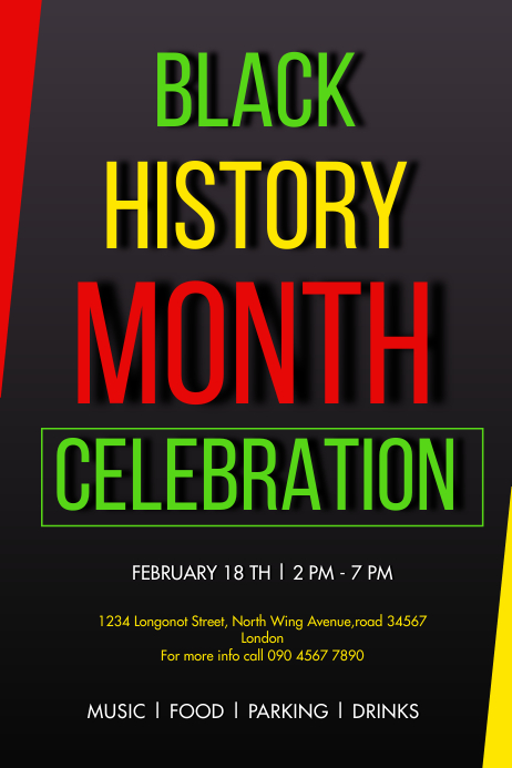 BLACK HISTORY MONTH FLYER Template | PosterMyWall