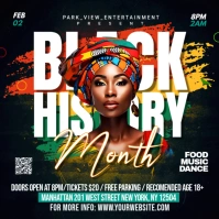 Black History Month flyer Instagram Post template