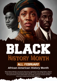 Black History Month Flyer A1 template