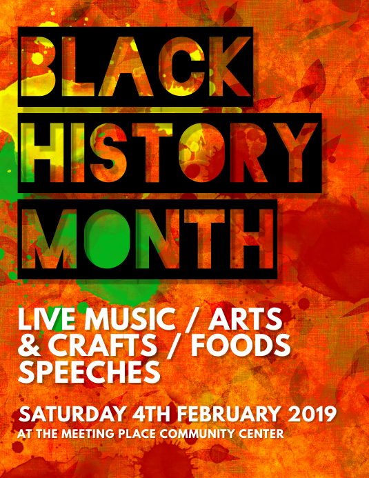 Copy of Black History Month Flyer PosterMyWall