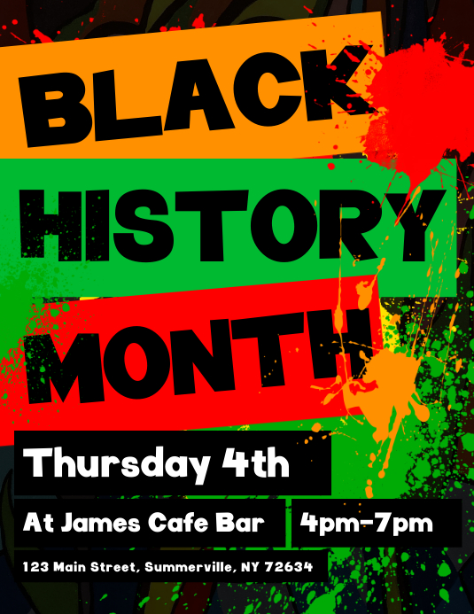 Copy of Black History Month Flyer PosterMyWall