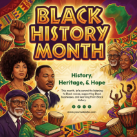 Black History Month Instagram Post template