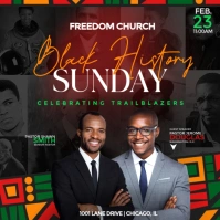 Black History Month  Instagram Post Wpis na Instagrama template