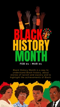 Black History Month instagram story template
