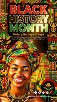 Black History Month Instagram Story Video template