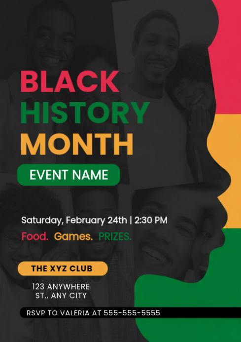 Black History Month Invitation Template | PosterMyWall