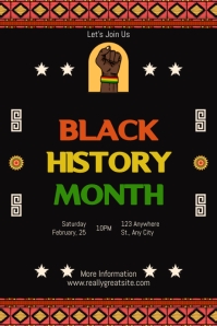 Black History Month Poster Template | PosterMyWall