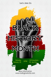 Black History Month Poster Template | PosterMyWall