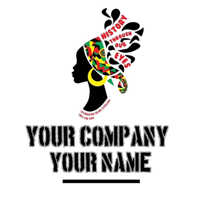 black history month logo template