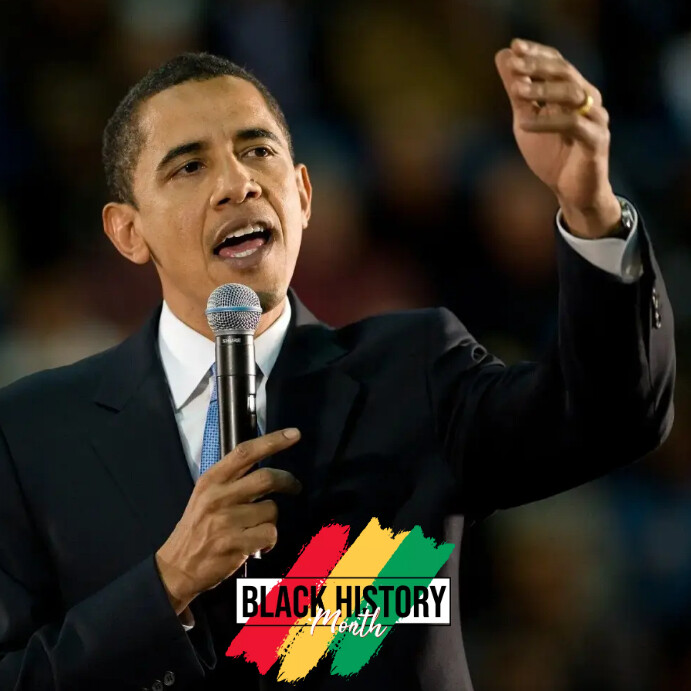 Black History Month Message Template Square (1:1)