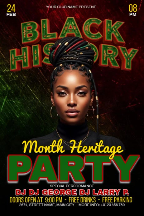Black History Month Party Template | PosterMyWall
