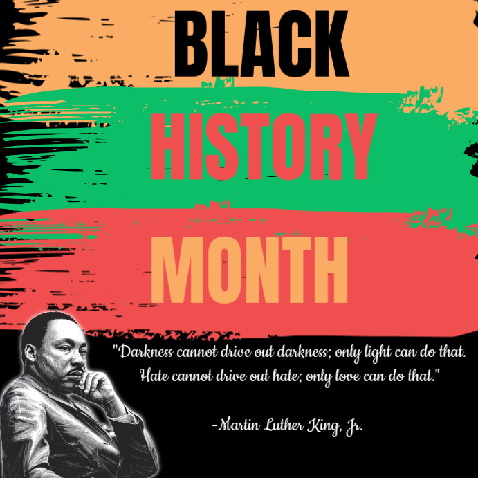 Plantilla de Black History Month poster, Martin Luther King Jr poster ...