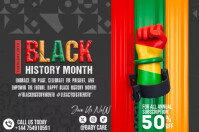 black history month poster template