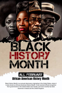 Black History Month Poster Template | PosterMyWall