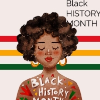 Black history month poster design template | PosterMyWall