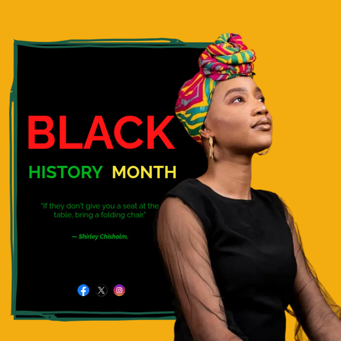 Black History Month Poster Template PosterMyWall