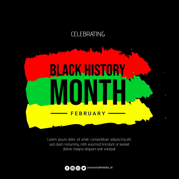 Black History Month Poster Flyer Template | PosterMyWall